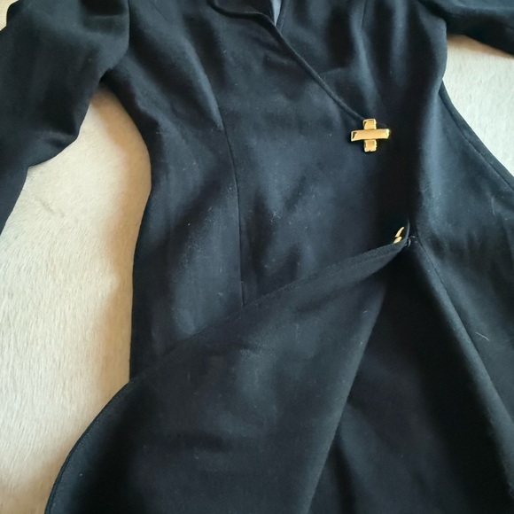 Bicci by Florine Wachter Elegant Black Midi Dress- long sleeve- ssshhh luxury - Picture 5 of 11